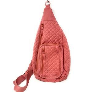 Vera Bradley Iconic Sling Backpack - Terra-Cotta Rose-